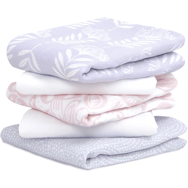 Aden + Anais™ Essential S Katoenen Mousseline Boerendoeken 5-pack Damsel 60 X 60 Cm 3 Aden + Anais™ Essential S Katoenen Mousseline Boerendoeken 5-pack Damsel 60 X 60 Cm