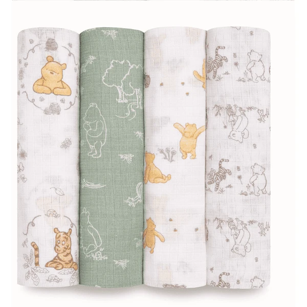 Aden ® Puck Handdoeken Winnie + Friends Pakje Van 3 Aden ® Puck Handdoeken Winnie + Friends Pakje Van