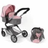 BAYER CHIC 2000 Combi Poppenwagen Lia Melange Grijs-roze -Winkel Voor Babyproducten bayer chic 2000 combi poppenwagen lia melange grijs roze a281692
