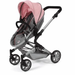 BAYER CHIC 2000 Combi Poppenwagen Lia Melange Grijs-roze -Winkel Voor Babyproducten bayer chic 2000 combi poppenwagen lia melange grijs roze a281692 3