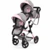 Bayer Design Twin Neo Poppenwagen Grijs/roze, Met Vlinder 2 Bayer Design Twin Neo Poppenwagen Grijs/roze, Met Vlinder -Winkel Voor Babyproducten bayer design twin neo poppenwagen grijs roze met vlinder a313430