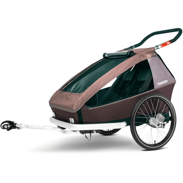 CROOZER Kid Vaaya 2 Blossom Red Kinderfietskar Inclusief Beschermbak Voor De Voetenruimte 5 CROOZER Kid Vaaya 2 Blossom Red Kinderfietskar Inclusief Beschermbak Voor De Voetenruimte - Afbeelding 3