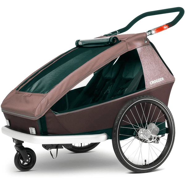 CROOZER Kid Vaaya 2 Blossom Red Kinderfietskar Inclusief Beschermbak Voor De Voetenruimte 7 CROOZER Kid Vaaya 2 Blossom Red Kinderfietskar Inclusief Beschermbak Voor De Voetenruimte - Afbeelding 5