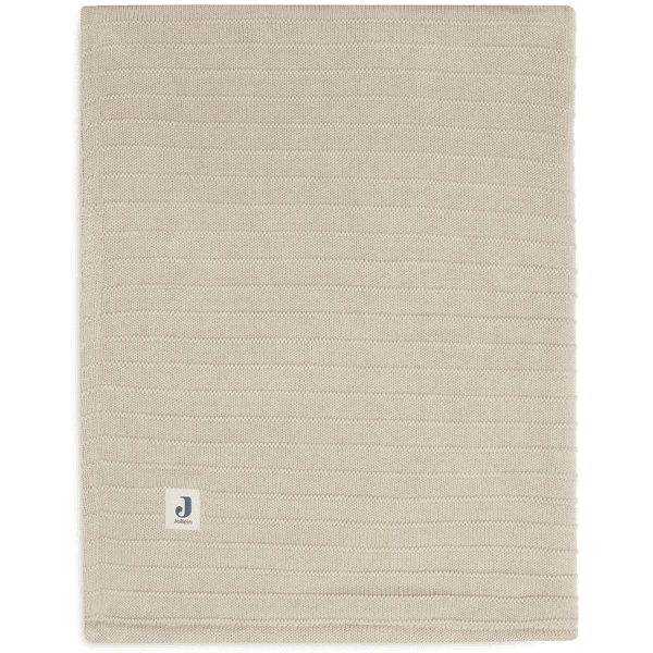Jollein Wiegdeken 75x100cm Zuiver Gebreid Nougat/ Velvet 3 Jollein Wiegdeken 75x100cm Zuiver Gebreid Nougat/ Velvet