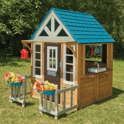 Kidkraft ® Playhouse Bungalow Aan Het Meer -Winkel Voor Babyproducten kidkraft playhouse bungalow aan het meer a415300 4