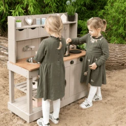 MUDDY BUDDY Buitenspeelkeuken "Explorer" Warm Grijs 11 MUDDY BUDDY Buitenspeelkeuken "Explorer" Warm Grijs -Winkel Voor Babyproducten muddy buddy buitenspeelkeuken explorer warm grijs a412340 4