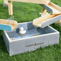 MUDDY BUDDY Waterbaan "Aqua Traveller" Naturel-wolkengrijs-petrol -Winkel Voor Babyproducten muddy buddy waterbaan aqua traveller naturel wolkengrijs petrol a412418 4