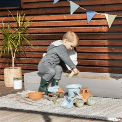 MUDDY BUDDY Zandbak "Space Saver" Warm Grijs -Winkel Voor Babyproducten muddy buddy zandbak space saver warm grijs a412568 2