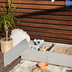 MUDDY BUDDY Zandbak "Space Saver" Warm Grijs -Winkel Voor Babyproducten muddy buddy zandbak space saver warm grijs a412568 4