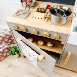 MUSTERKIND ® Speelkeuken Linum Warm Grijs/natuur -Winkel Voor Babyproducten musterkind speelkeuken linum warm grijs natuur a295949 2