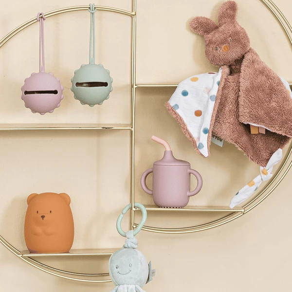 Nattou Lapidou Tipidou Maxi Knuffeldoek Oud Roze 5 Nattou Lapidou Tipidou Maxi Knuffeldoek Oud Roze - Afbeelding 3